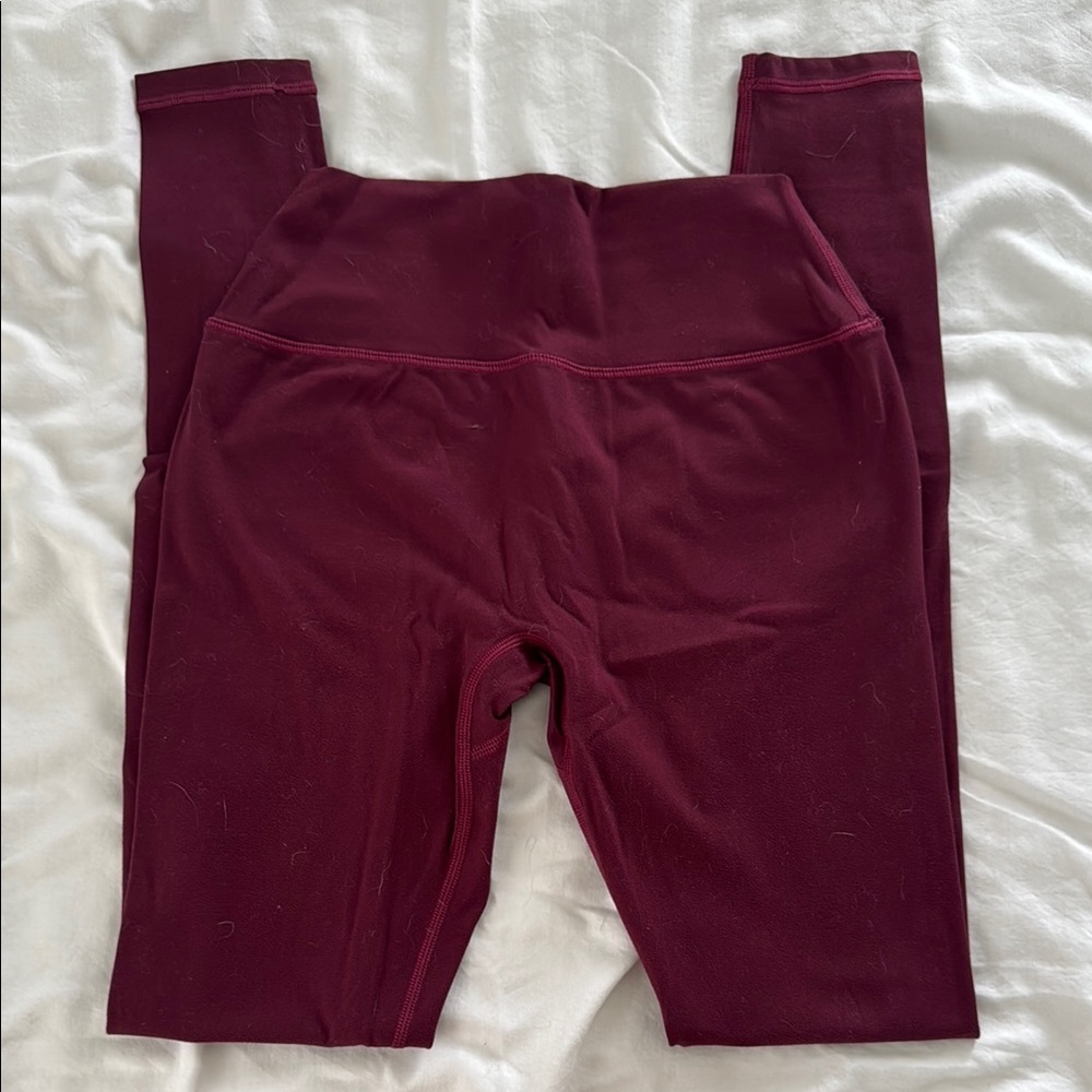 Alphalete Red Leggings Stretchy Full-Length
